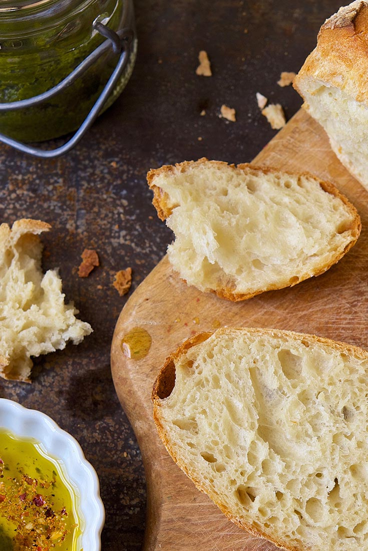 No-Knead Crusty White Bread Recipe | King Arthur Flour