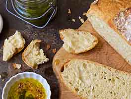 No-Knead Crusty White Bread