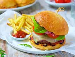 No-Knead Cheese Burger Buns