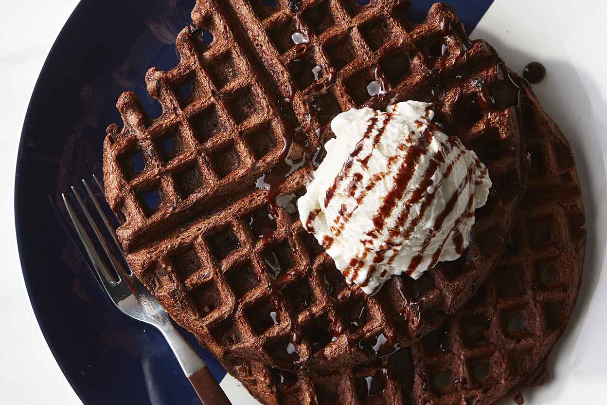 Image result for chocolate waffles