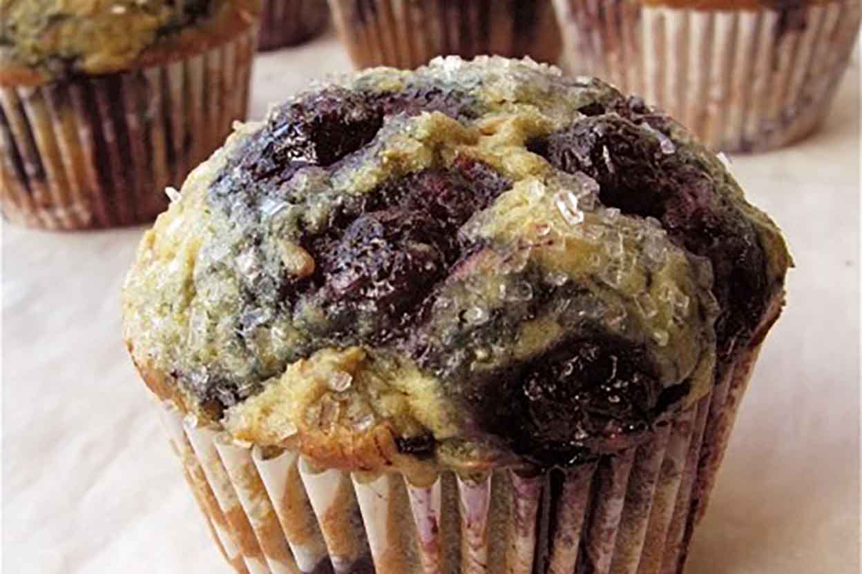 Blueberry Flax Muffins Recipe King Arthur Flour