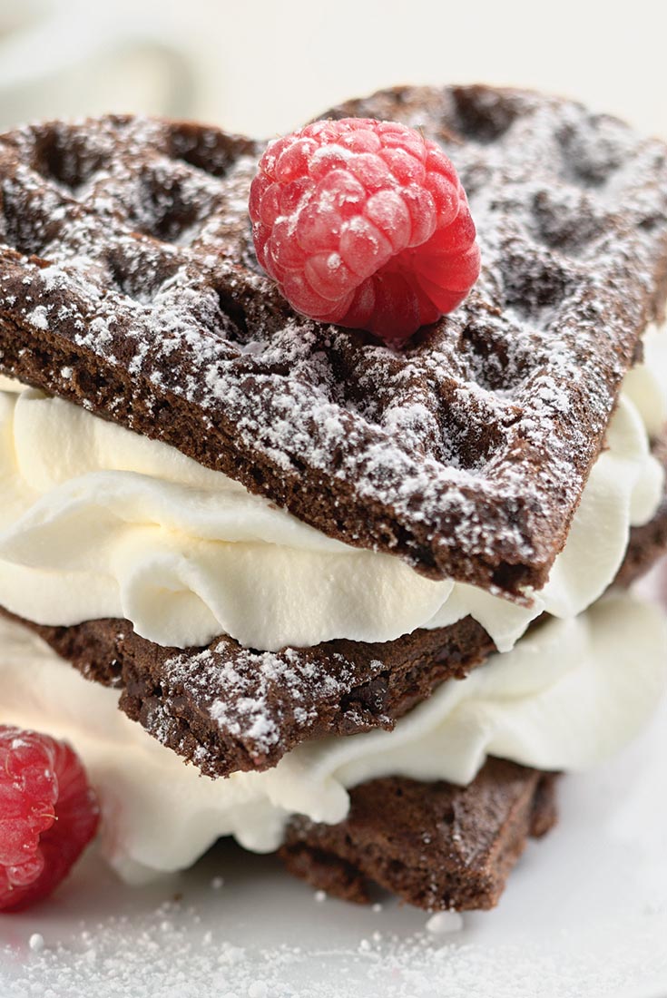 Chocolate Belgian Waffles Recipe | King Arthur Flour