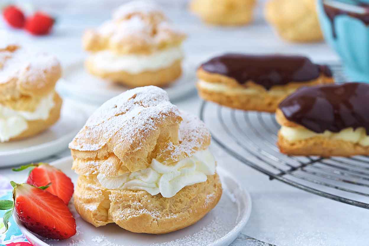 Cream Puffs and Éclairs Recipe | King Arthur Flour