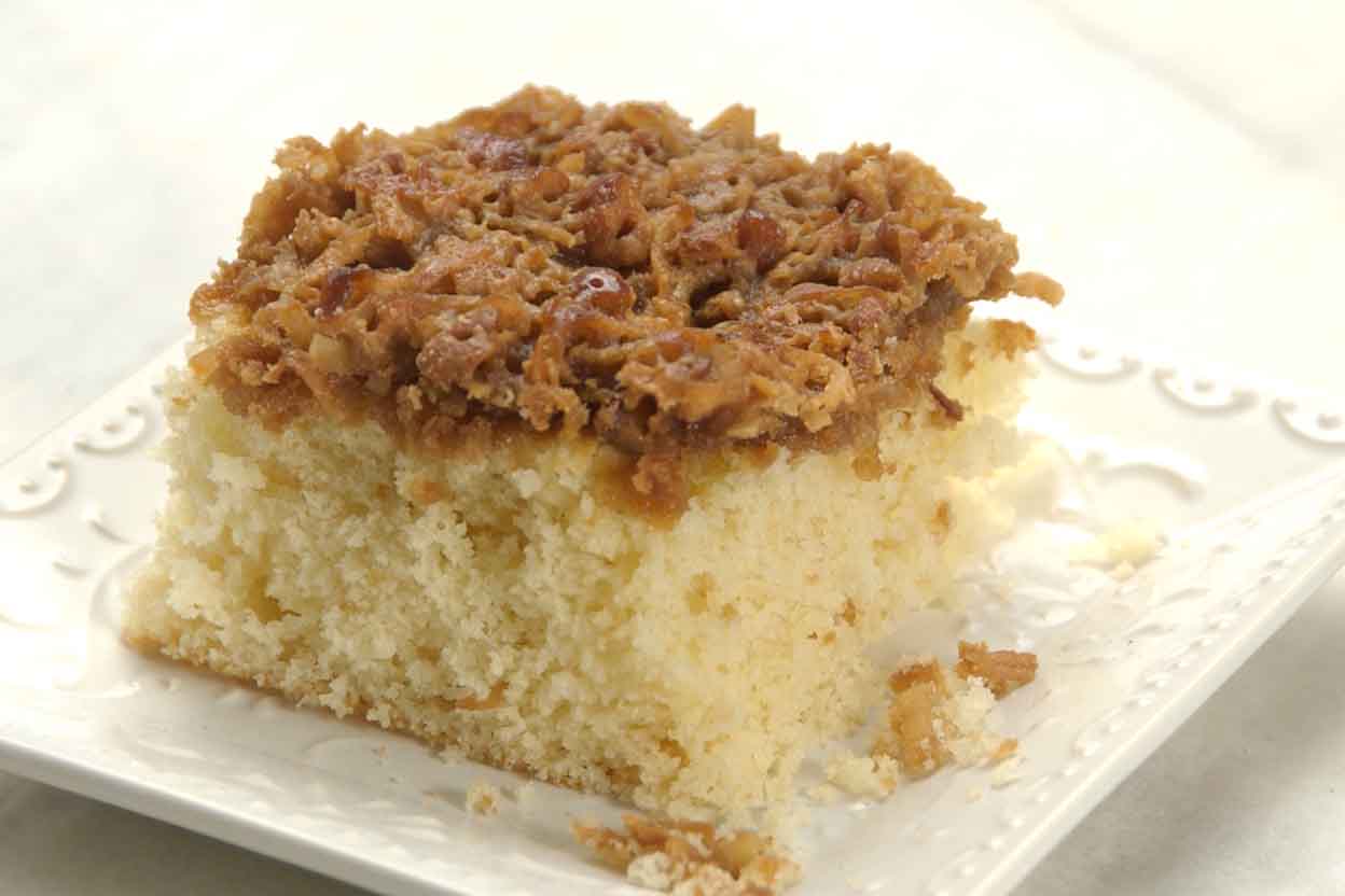 Coconut Pecan Snack Cake Recipe King Arthur Flour
