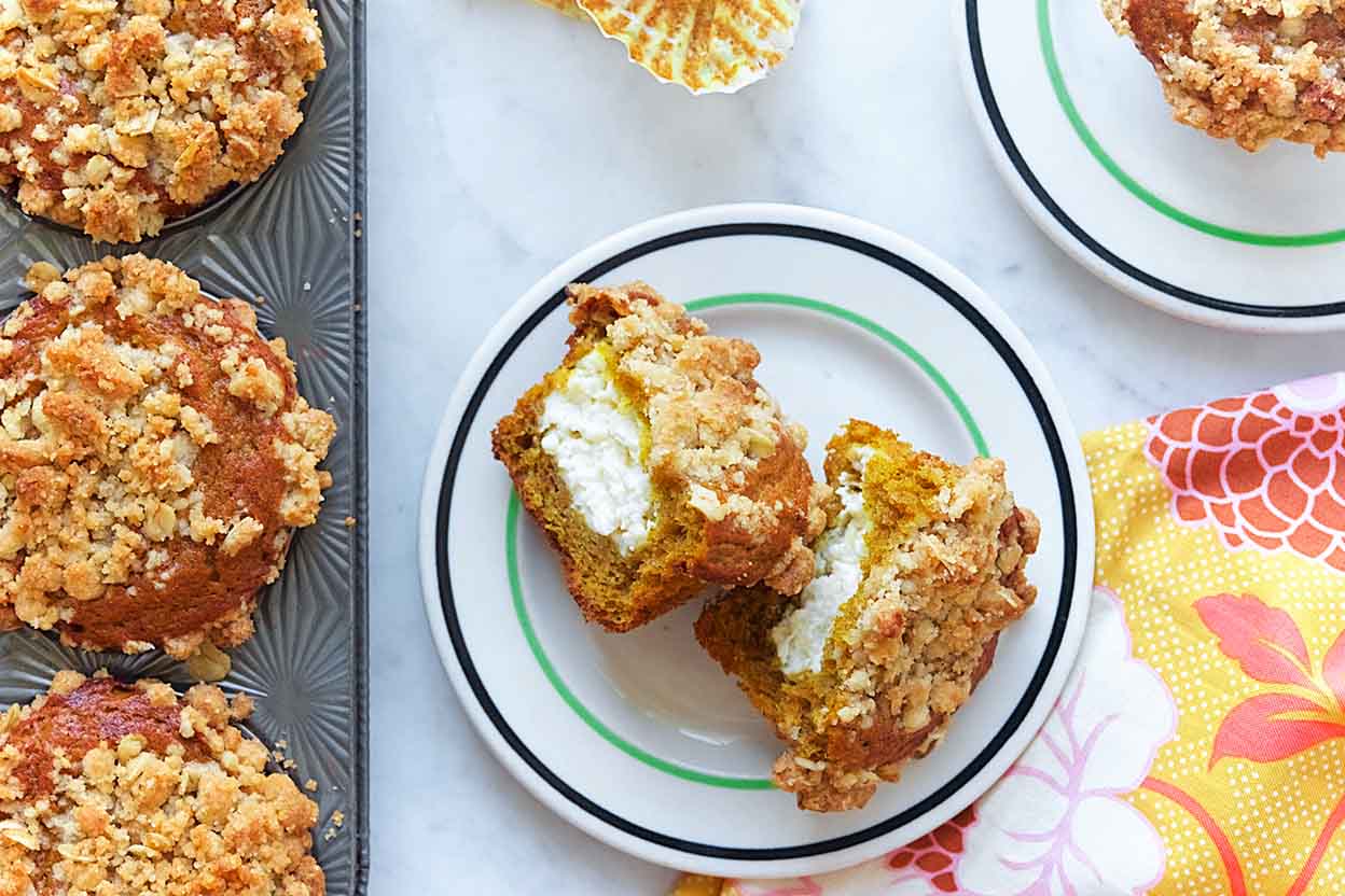 Inside-Out Pumpkin Muffins Recipe | King Arthur Flour