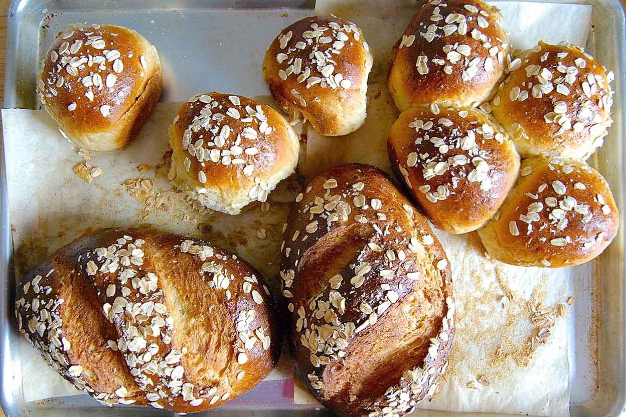 Sharon's WholeGrain Dinner Rolls & Bread Recipe King Arthur Flour