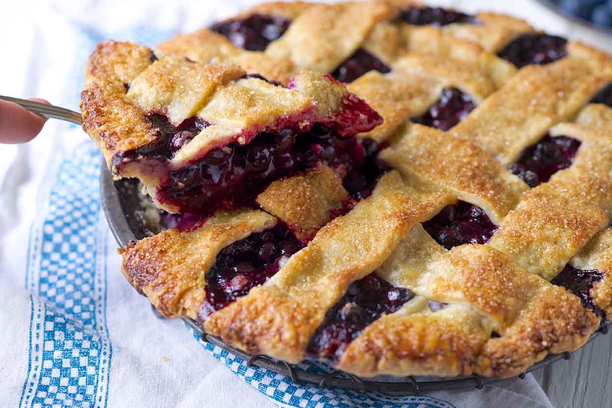Low Fat Blueberry Pie 21