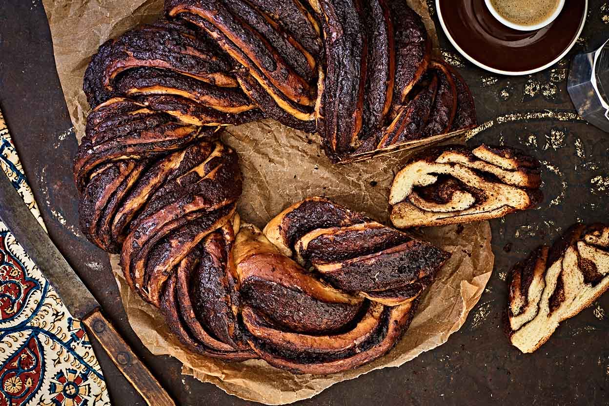 Chocolate Babka Wreath Recipe King Arthur Flour