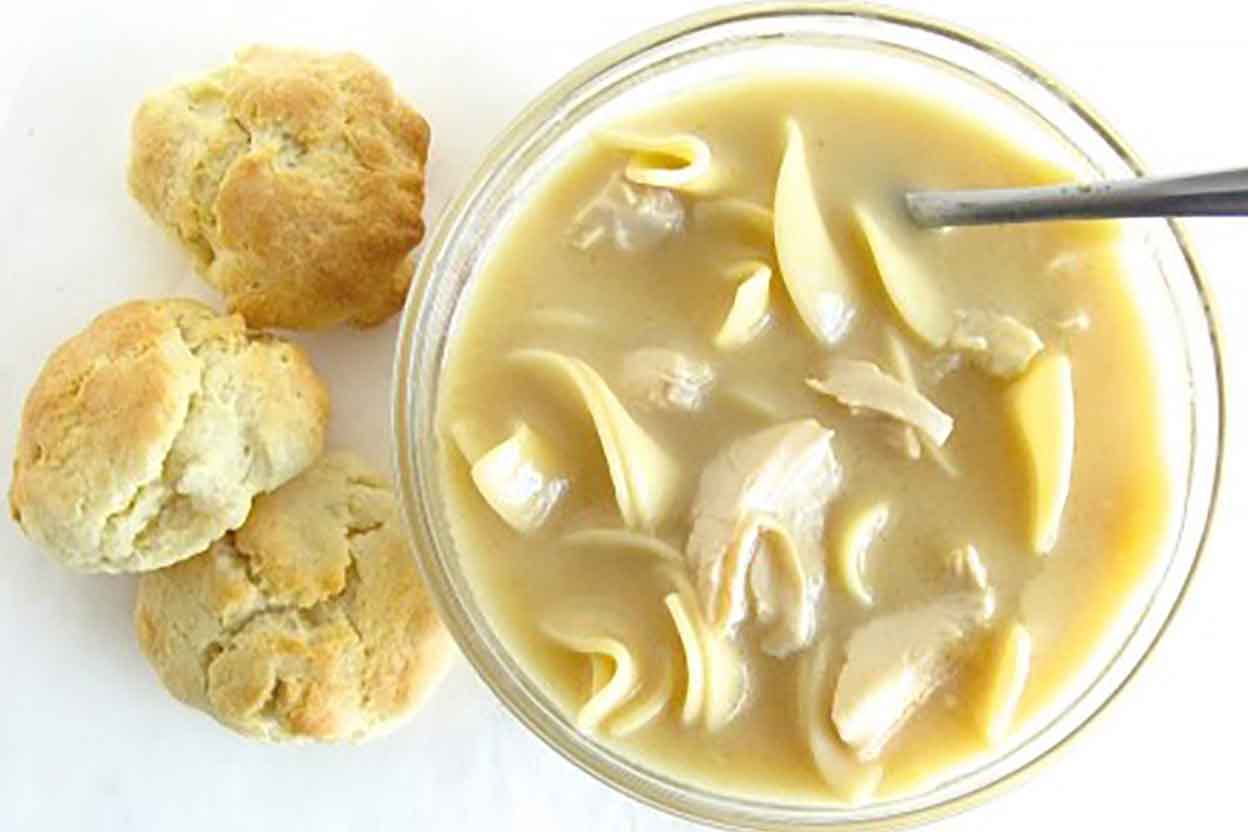 amish church soup with potatoes and noodles