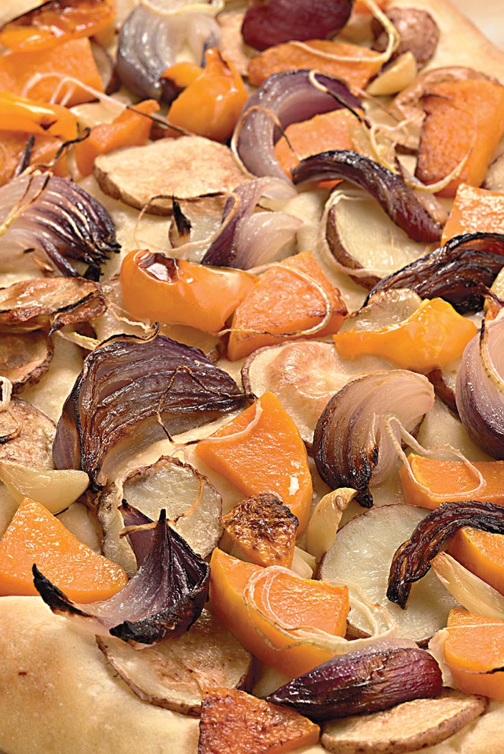 Roasted Harvest Vegetable Pizza Recipe