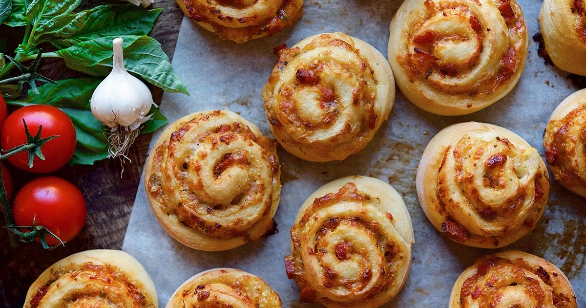 Pizza Party Buns Recipe | King Arthur Flour