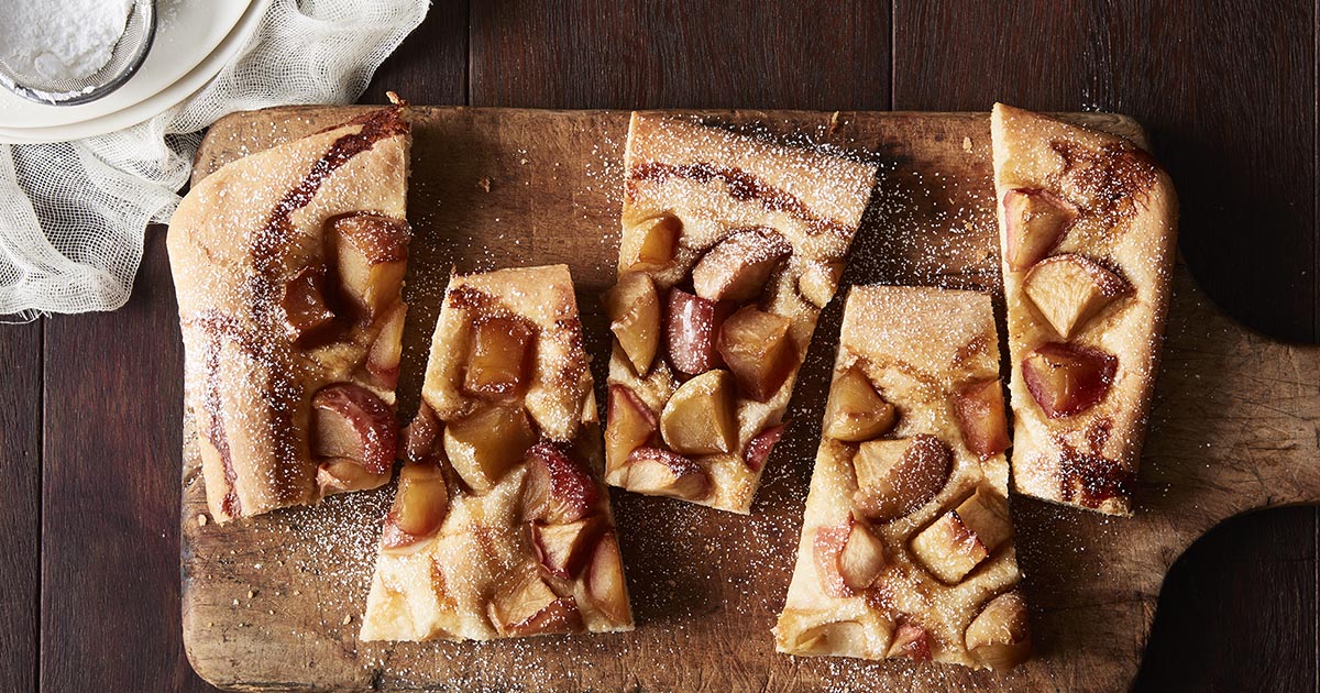 CinnamonApple Flatbread Recipe King Arthur Flour