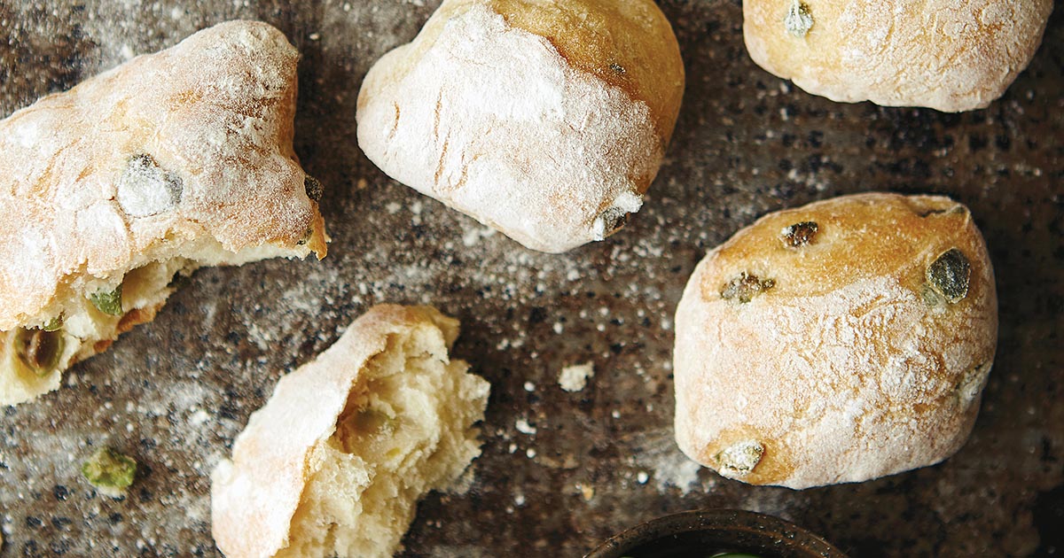 Rustic Olive Rolls Recipe King Arthur Flour
