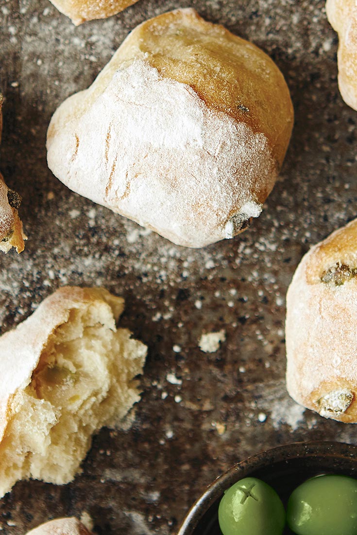 Rustic Olive Rolls Recipe