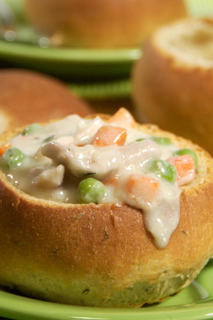 Stuffing Bread Bowls Recipe