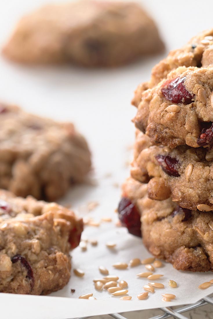 Oatmeal and Flax Cranberry Cookies Recipe
