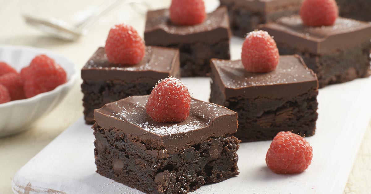 Chocolate and Raspberry Brownie Bars Recipe King Arthur Flour