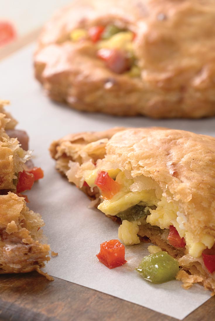 Breakfast Pies with Cheddar Cheese Crust Recipe King Arthur Flour