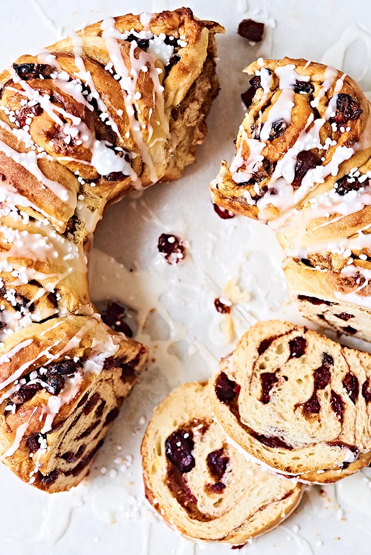 Cranberry-Vanilla Cinnamon Swirl Bread Recipe