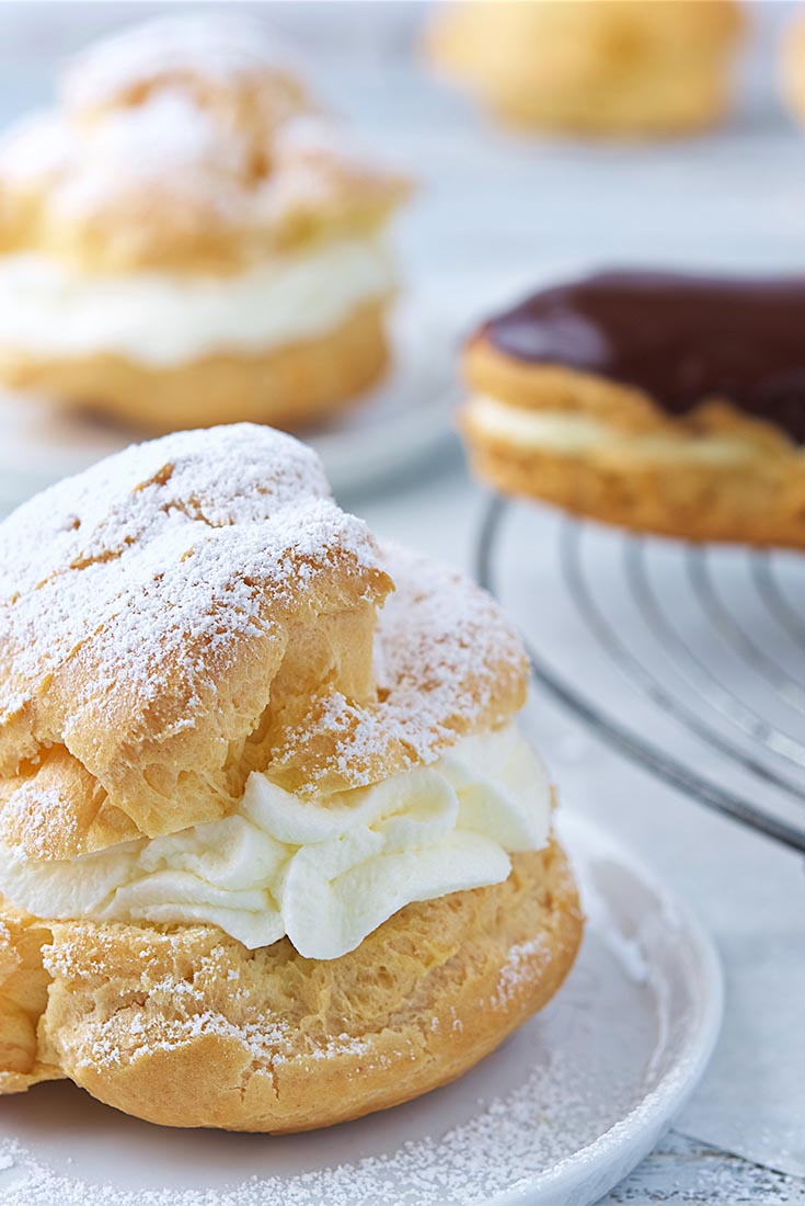 Cream Puffs and Éclairs Recipe | King Arthur Flour