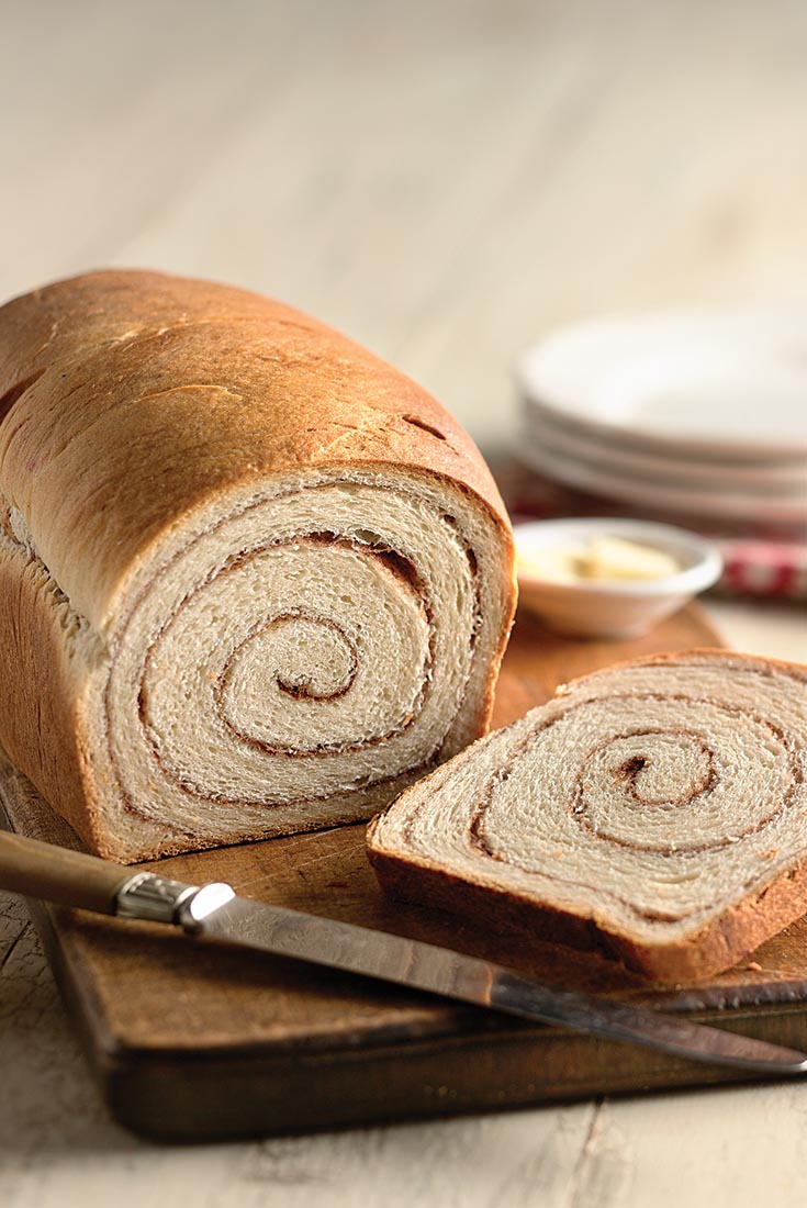 100% Whole Wheat Cinnamon Swirl Bread Recipe