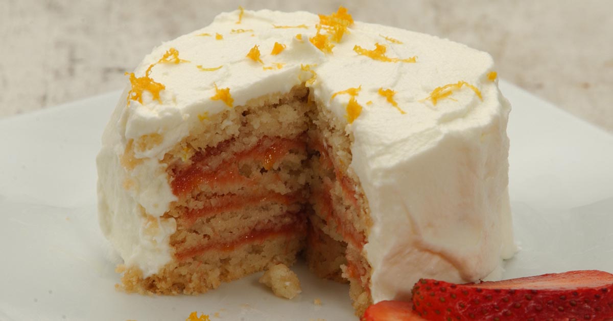 StrawberryRhubarb Icebox Cakes Recipe King Arthur Flour