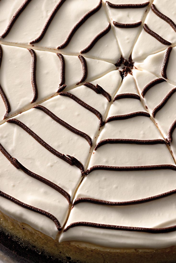 Spider Web Vanilla Bean Cheesecake Recipe