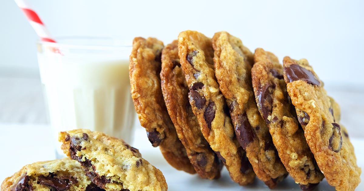 Chocolate Chip Oatmeal Cookies Recipe King Arthur Flour
