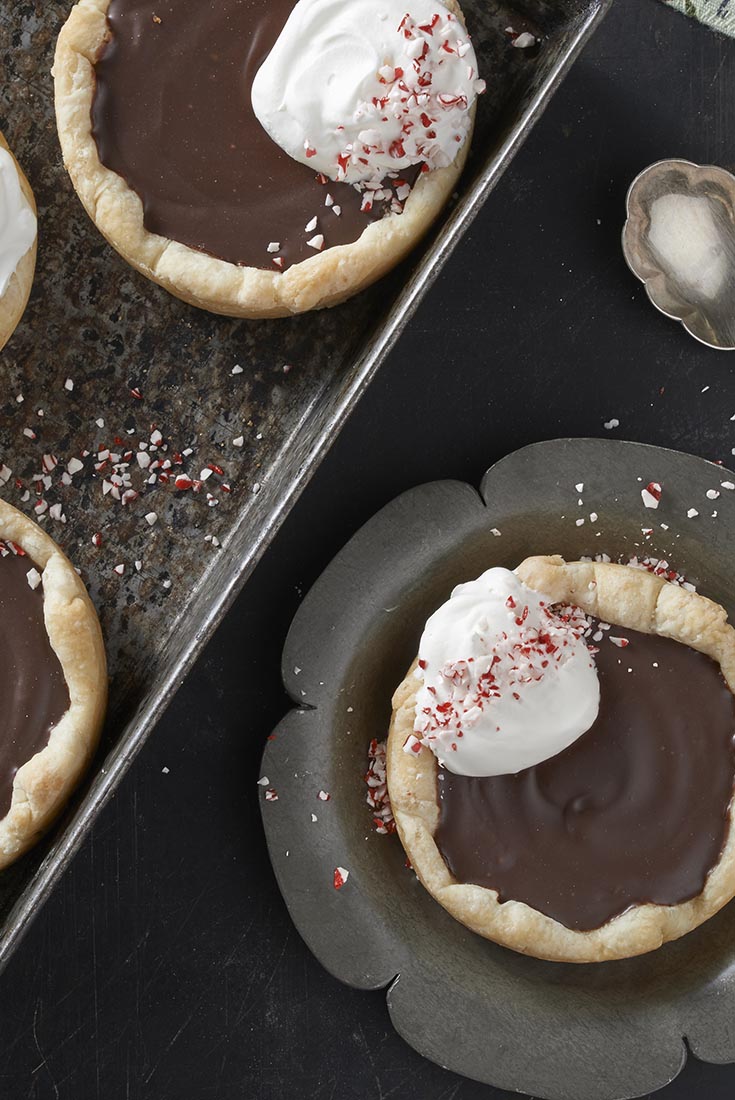 Chocolate-Peppermint Tartlets Recipe