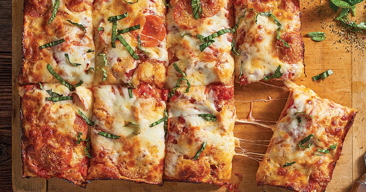 NoKnead DeepDish Pizza Recipe King Arthur Flour