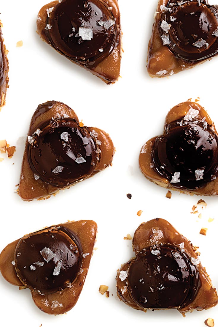 Chocolate-Caramel Valentine Hearts Recipe