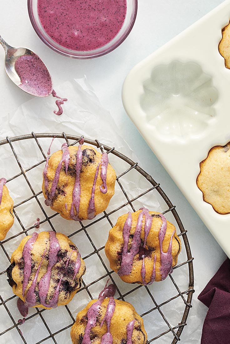 Lemon Blueberry Cornmeal Cakes Recipe