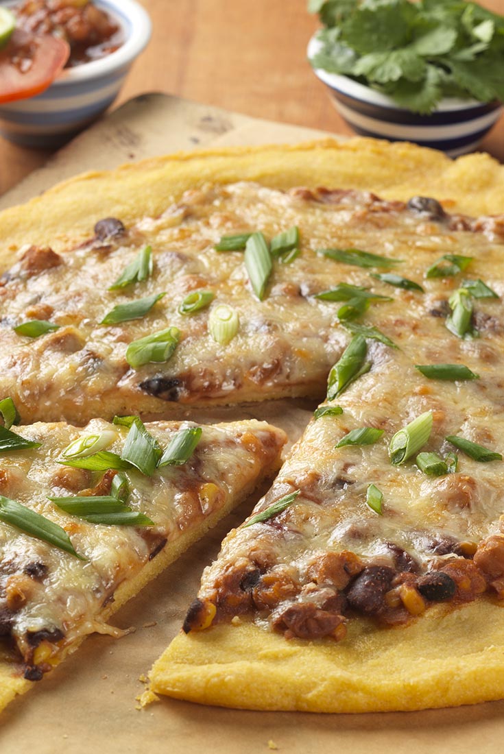Gluten-Free Cornmeal-Crusted Pizza with Chili Recipe