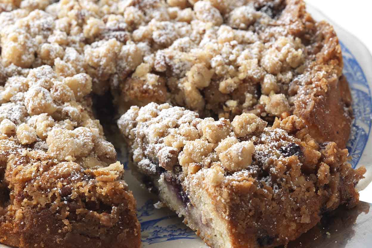 lemon blueberry crumb cake