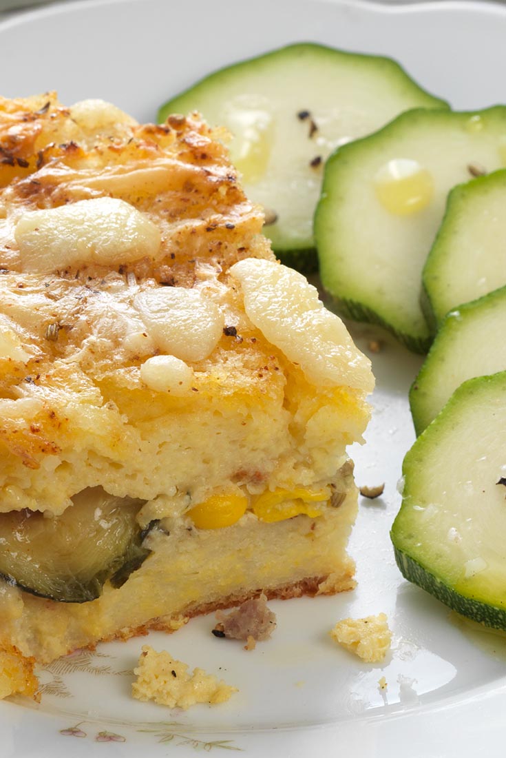 Zucchini and Sausage Strata Recipe