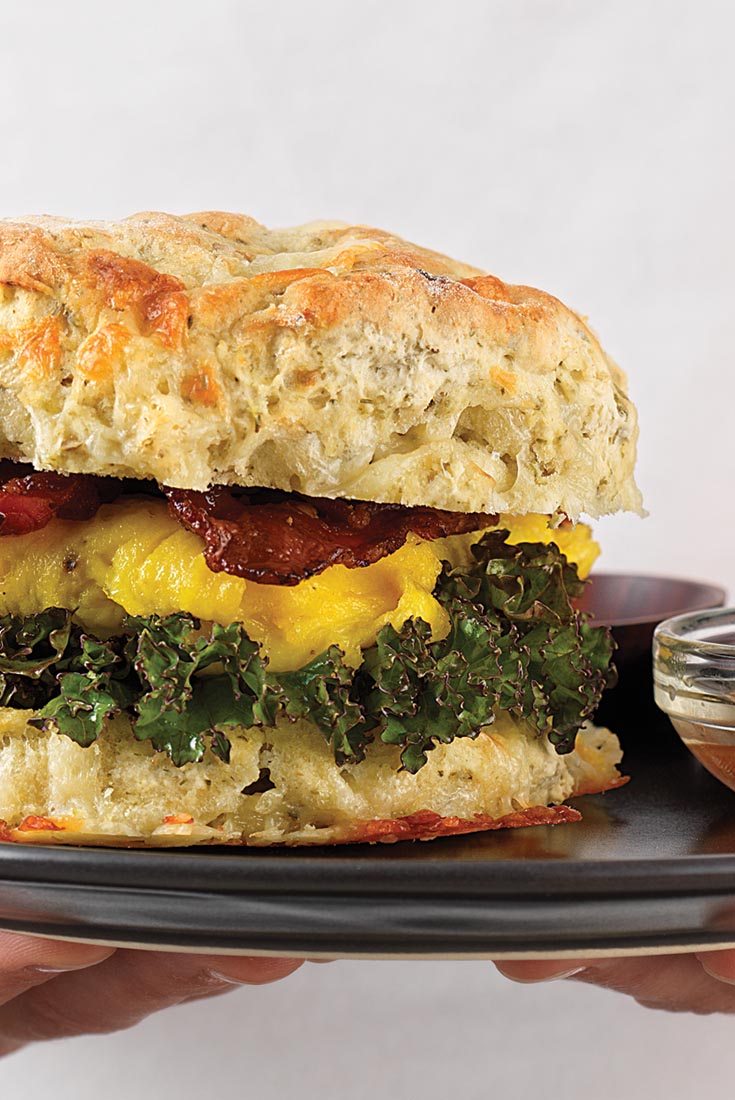 Cheddar, Herb, and Garlic Biscuits Recipe