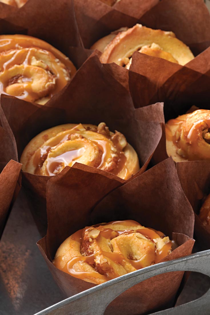 Caramel-Apple Cinnamon Buns Recipe