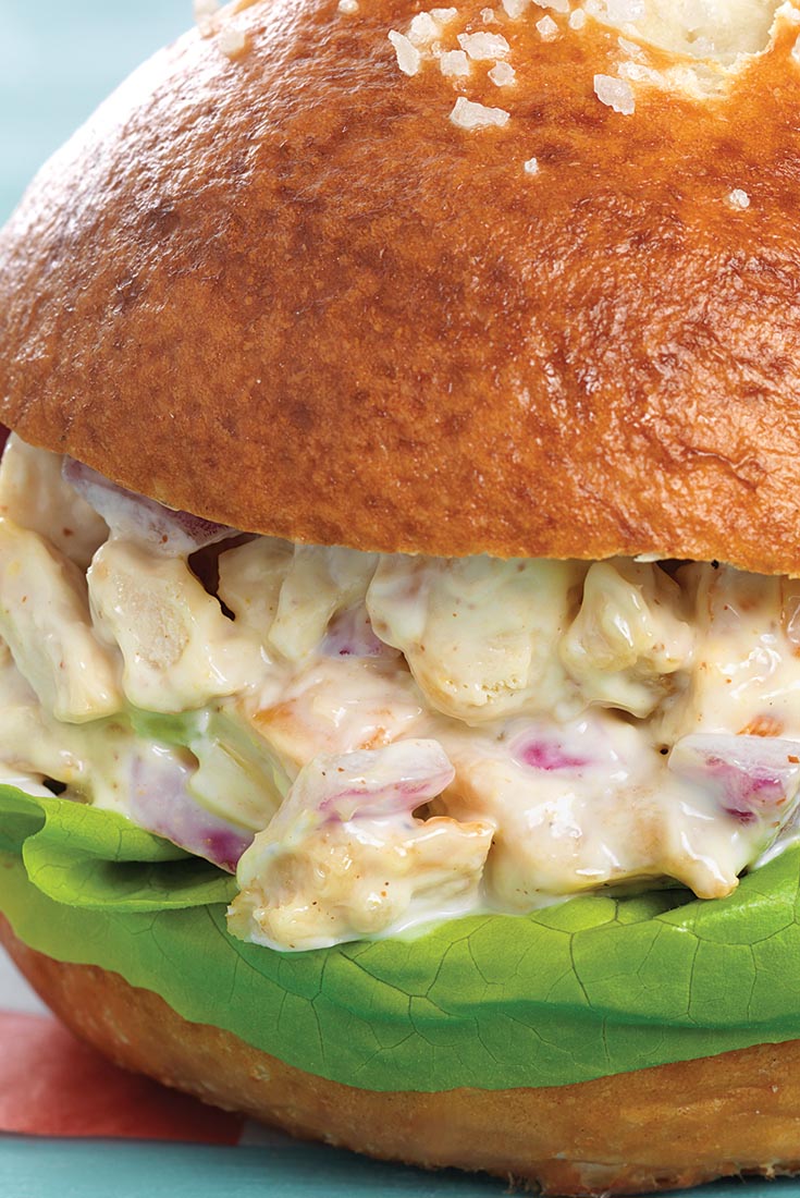 Maple Mustard Chicken Salad Sandwiches Recipe