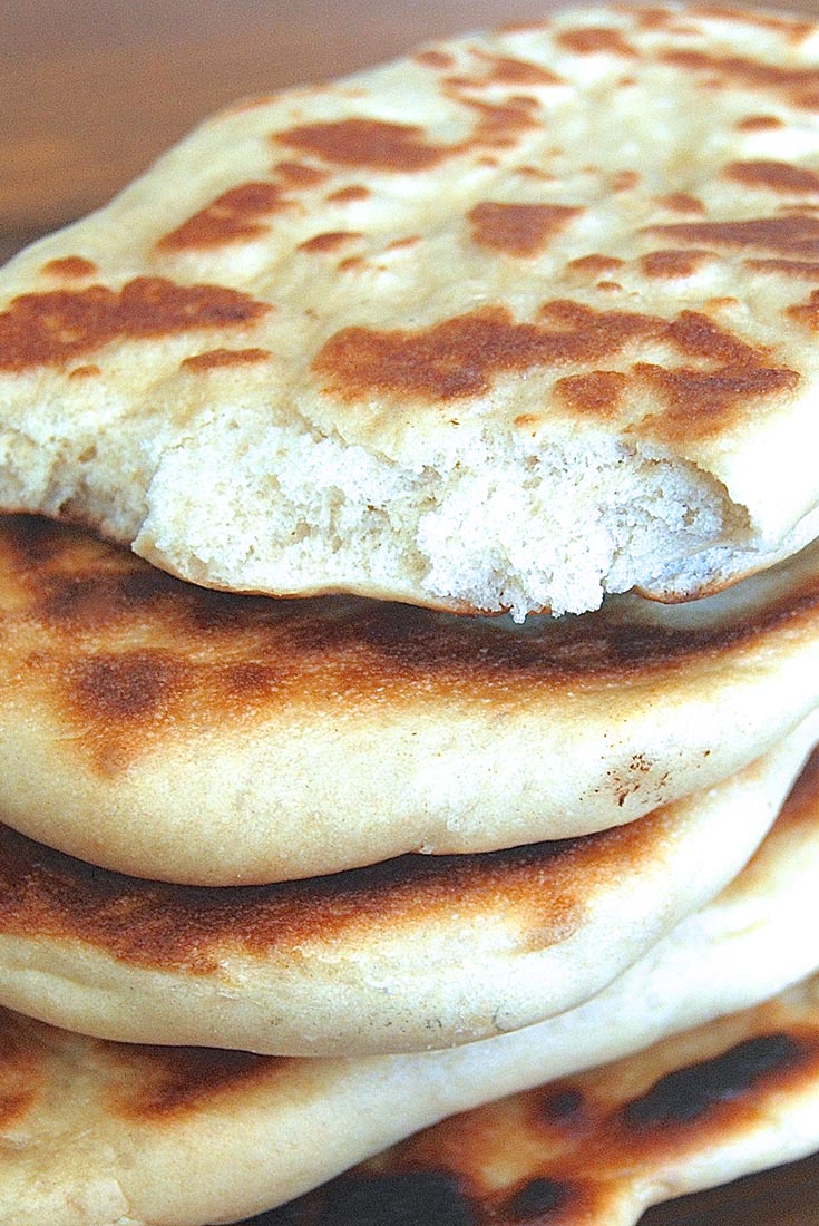 Whole Wheat Naan with Raita Recipe