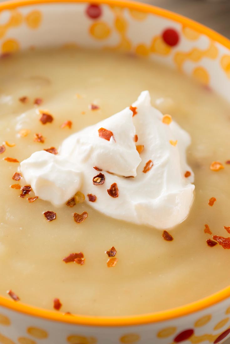 Creamy Potato Garlic Soup Recipe