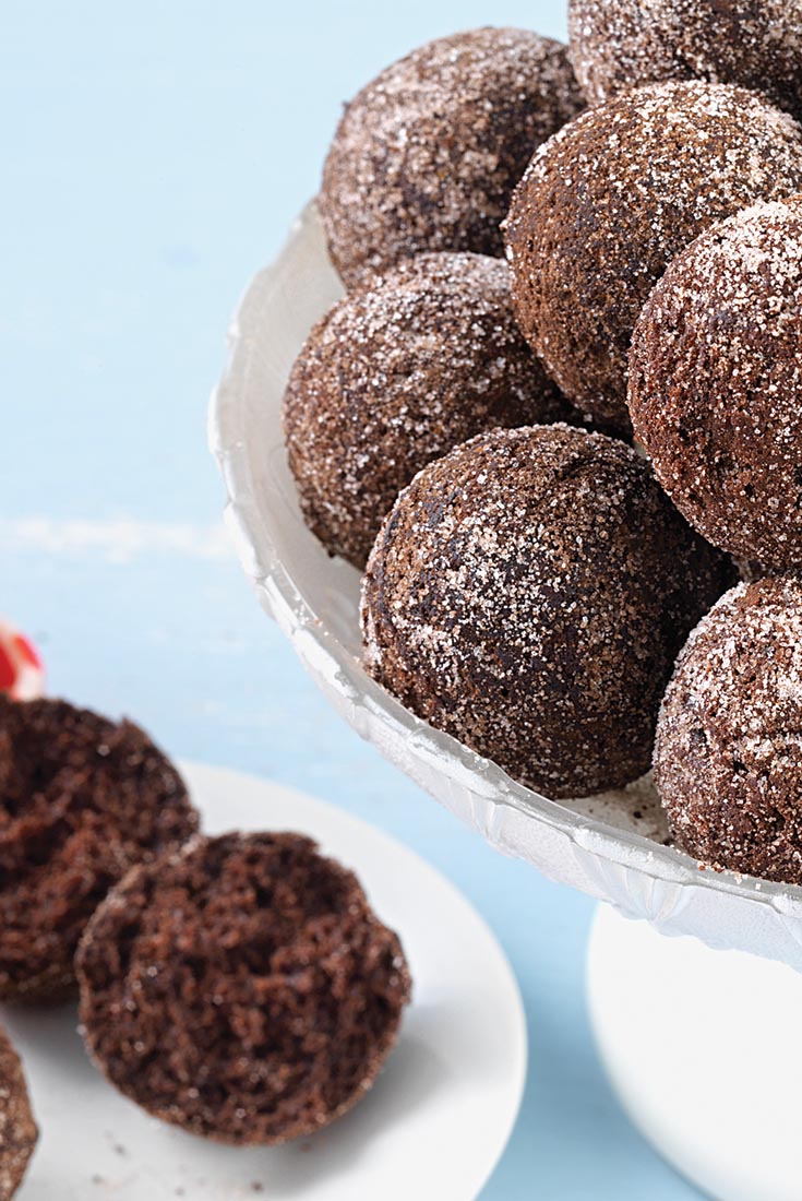 Chocolate Cake Doughnut Holes Recipe