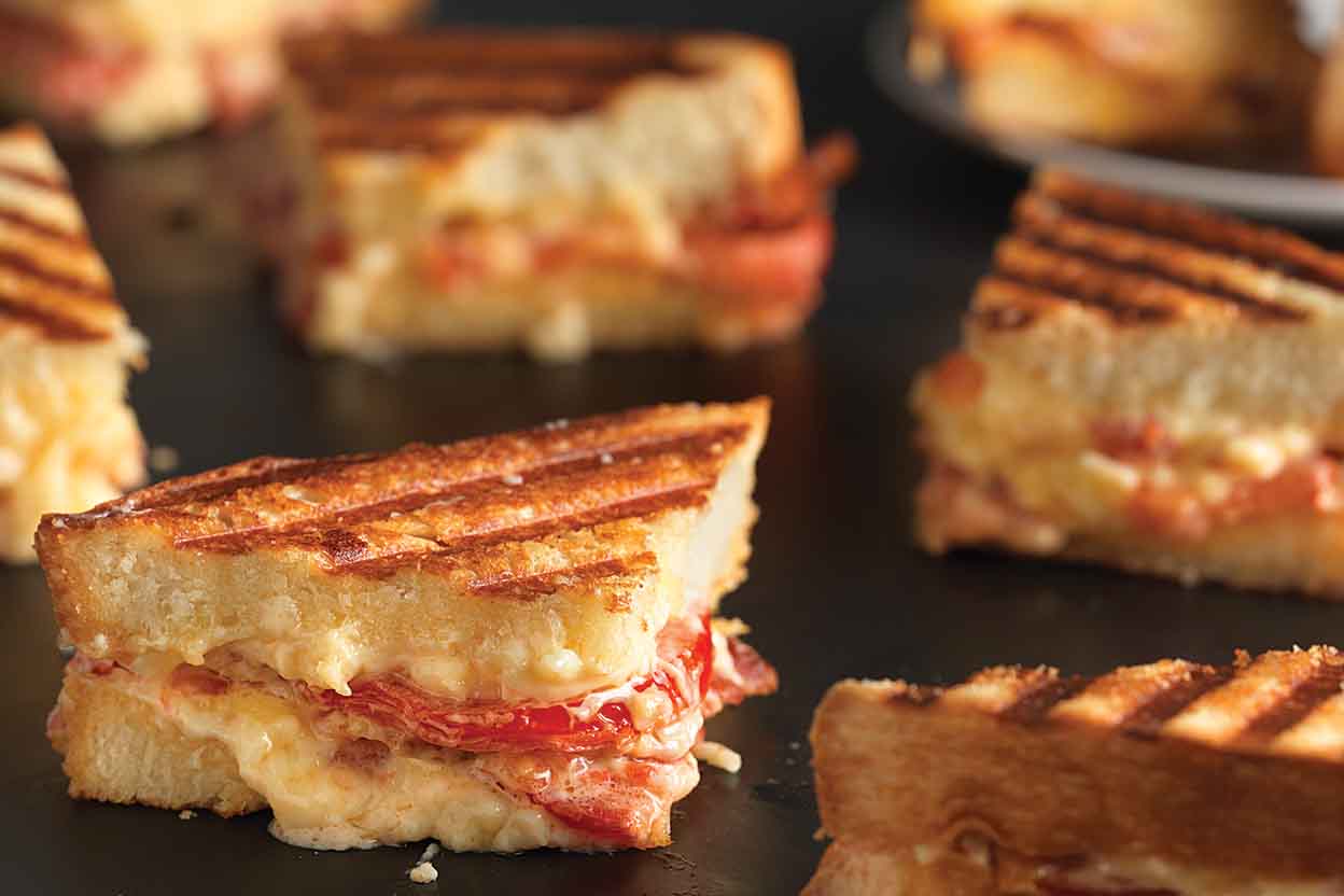 Pain de Mie Grilled Bacon, Tomato, and Pimento Cheese Recipe | King ...