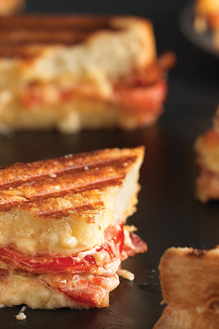 Pain De Mie Grilled Bacon, Tomato, And Pimento Cheese Recipe 