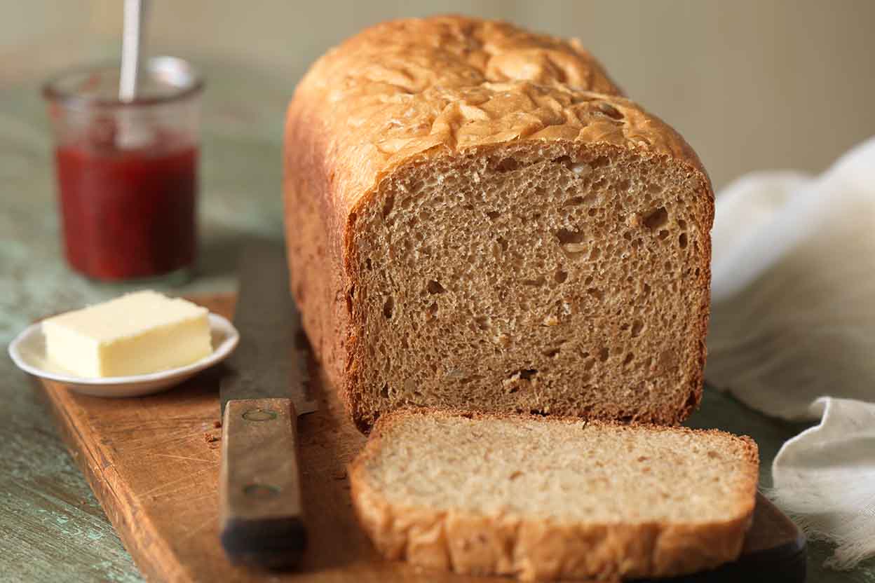 bread machine oatmeal wheat bread