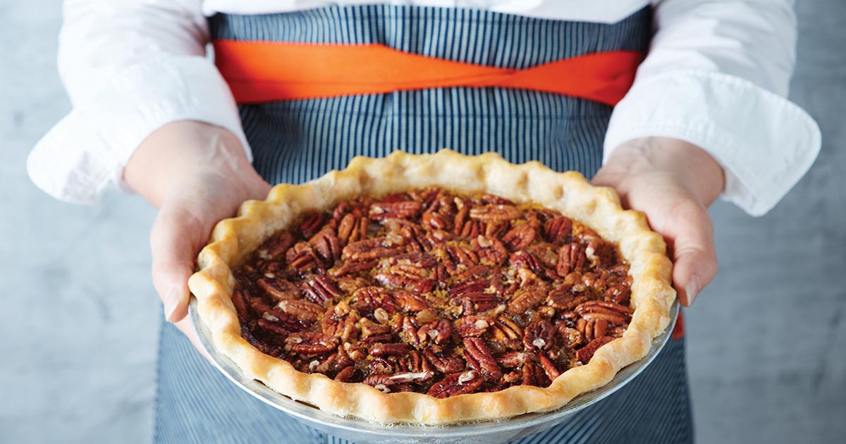 Bourbon Ginger Pecan Pie Recipe King Arthur Flour
