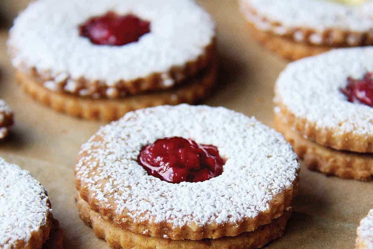 Image result for raspberry linzer cookies