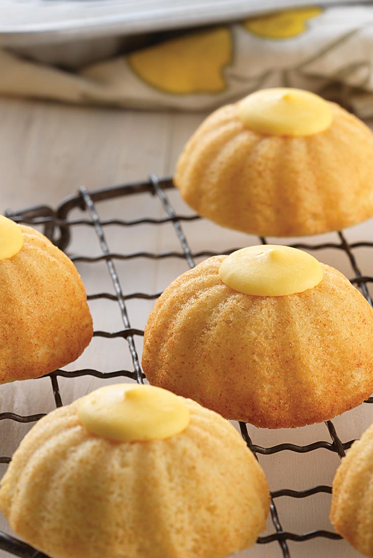Mini Fluted Lemon Cakes Recipe