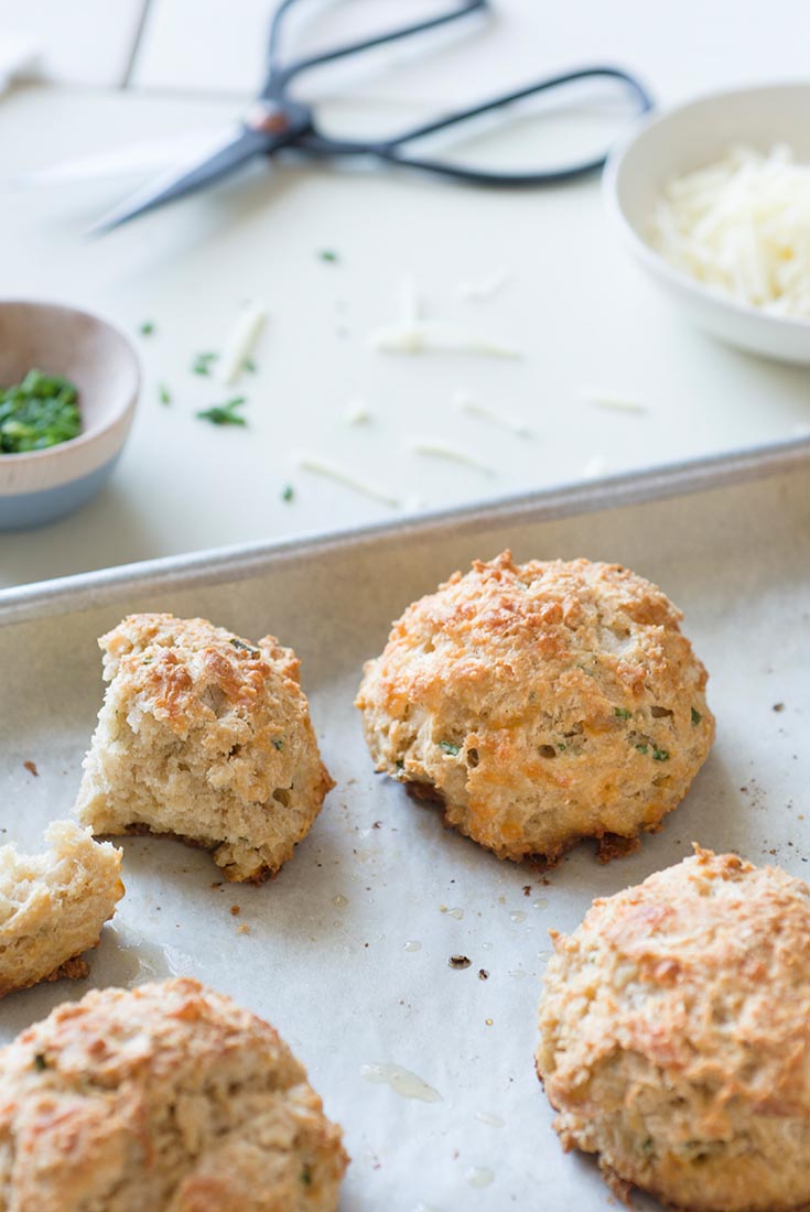 Sprouted Wheat Cheese and Herb Scones Recipe