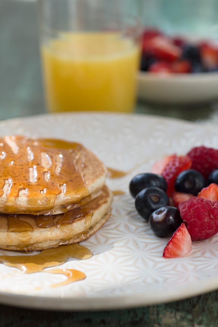 Sprouted Wheat Pancakes Recipe