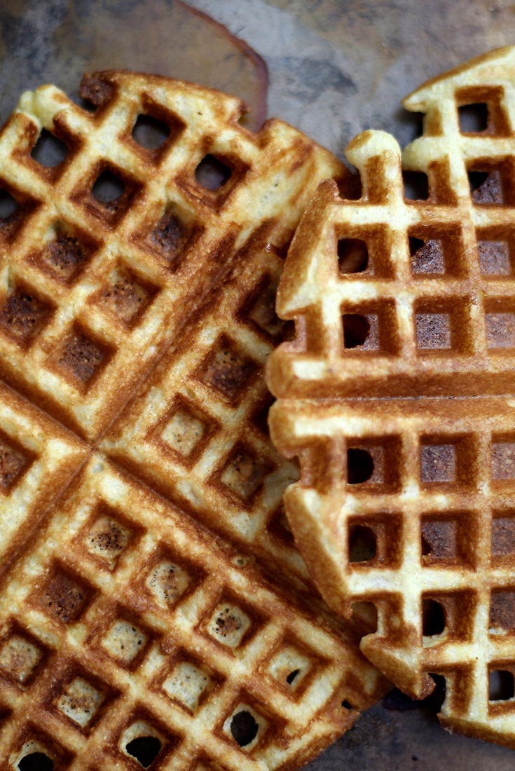 Crunchy Cornmeal Waffles Recipe